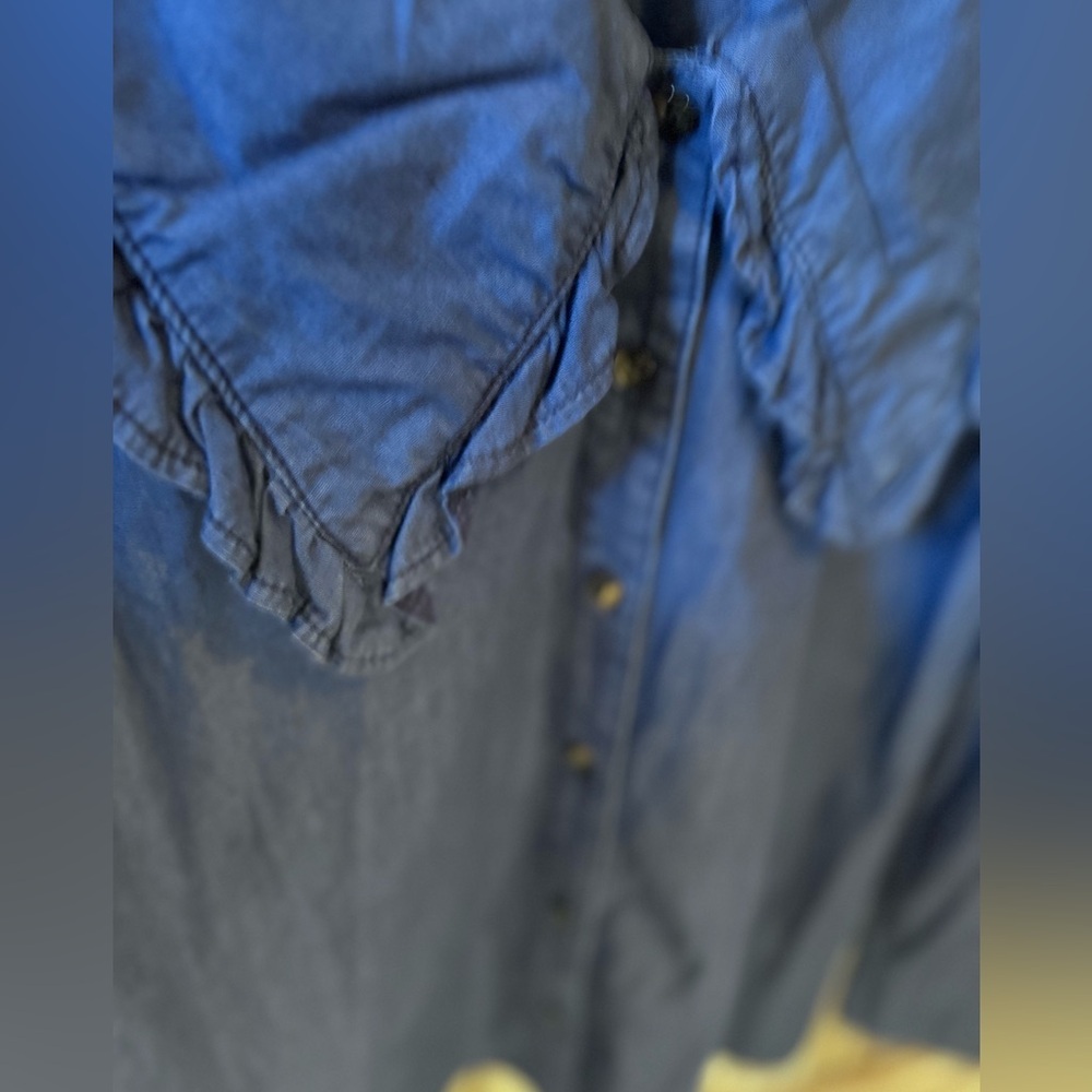 Eloquii Elements NWT Chambray Long Sleeve Button … - image 6